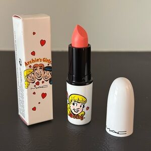MAC Cosmetics Archie's Girls ‘Betty Bright’ coral lipstick. Limited Edition